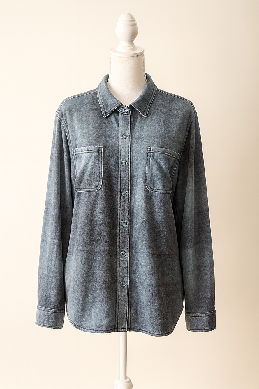 32 Degrees Heat L Soft Brushed Plaid Button Shirt Sage Green Cabincore Cozycore